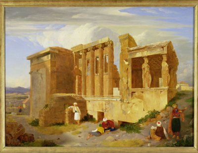 The Erechtheum, Athens, with Figures in the Foreground, 1821 by Charles Lock Eastlake